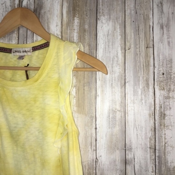 NWT Knox Rose Yellow Dye Sleeveless Blouse - Picture 2 of 5